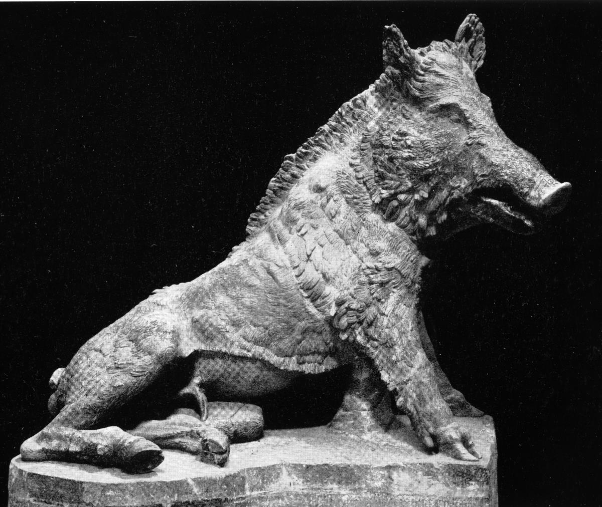 Eber, verkleinerte Kopie der florentinischen Marmorstatue (modern)