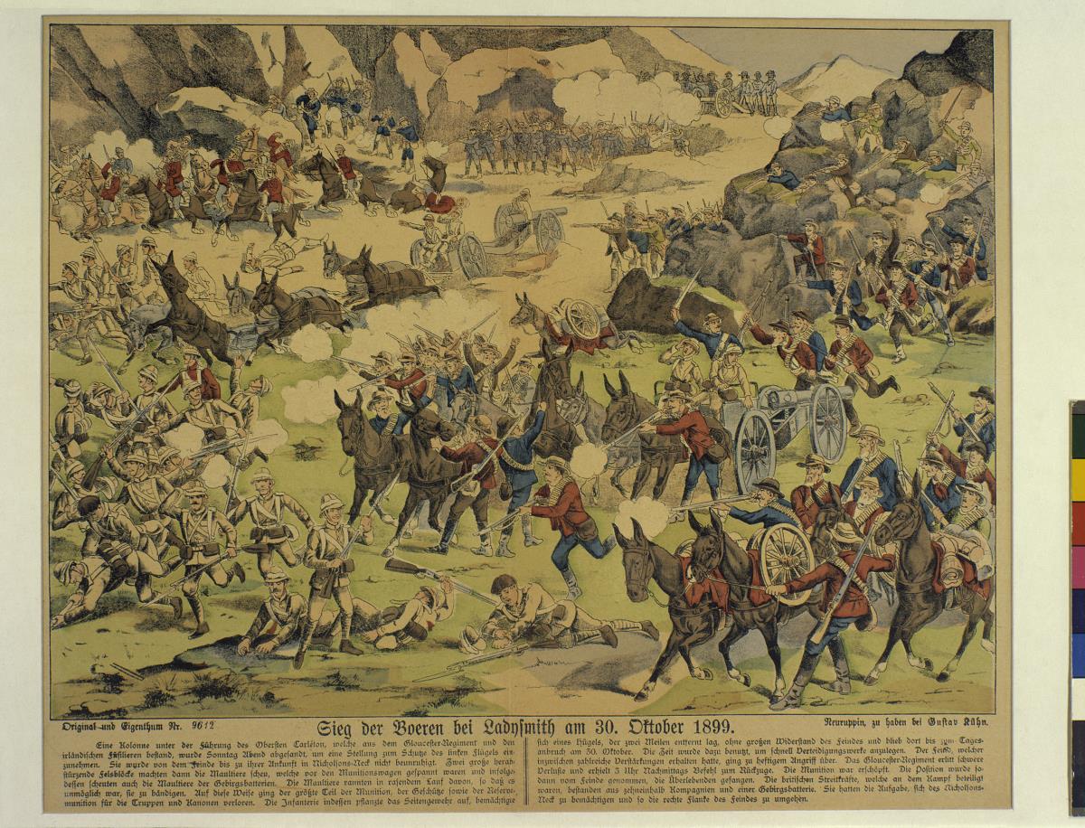 Sieg der Boeren bei Ladysmith am 30. Oktober 1899.