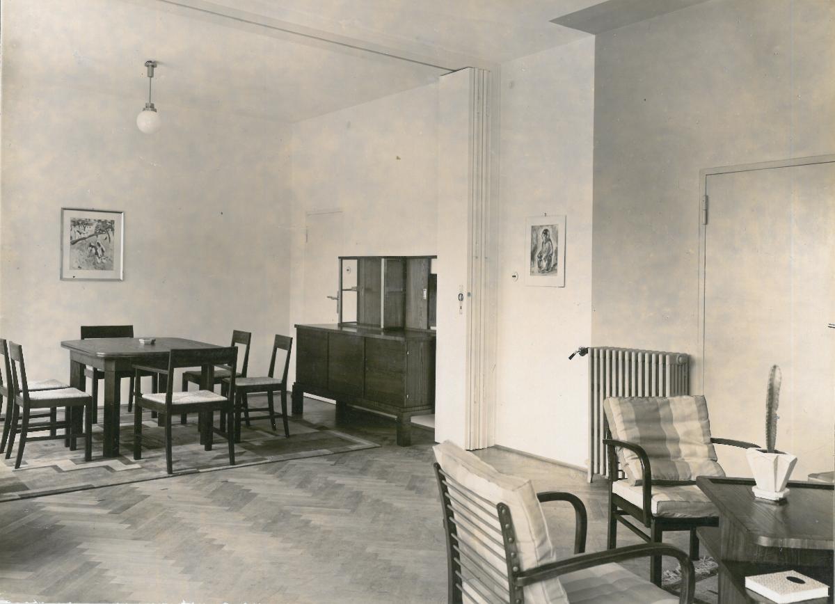 Breslau, Werkbundausstellung 1929 "Wohnung und Werkraum", Nr. 37, Einfamilienhaus, Innenraum