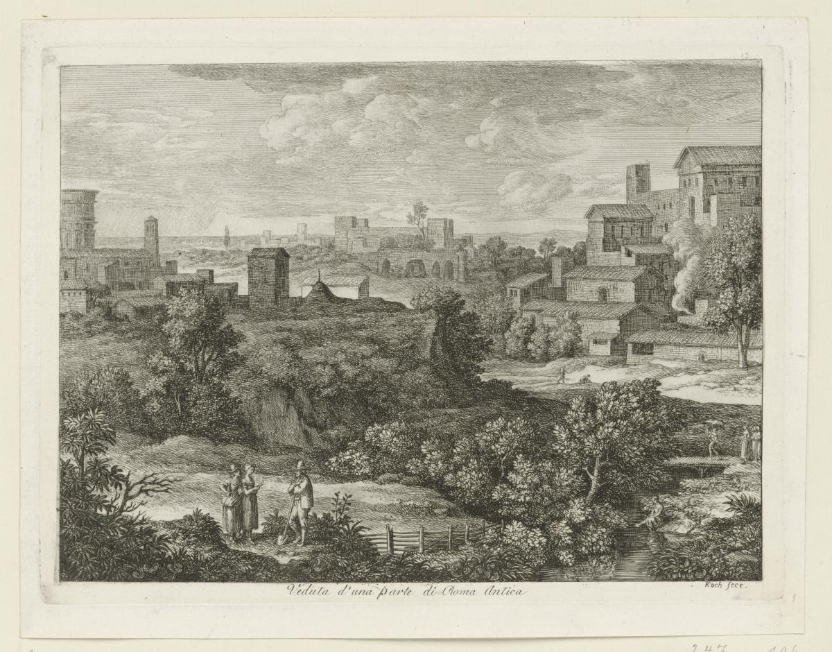 Veduta d'una parte di Roma Antica