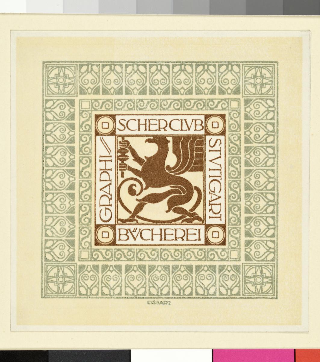 Exlibris Bücherei Graphischer Club Stuttgart