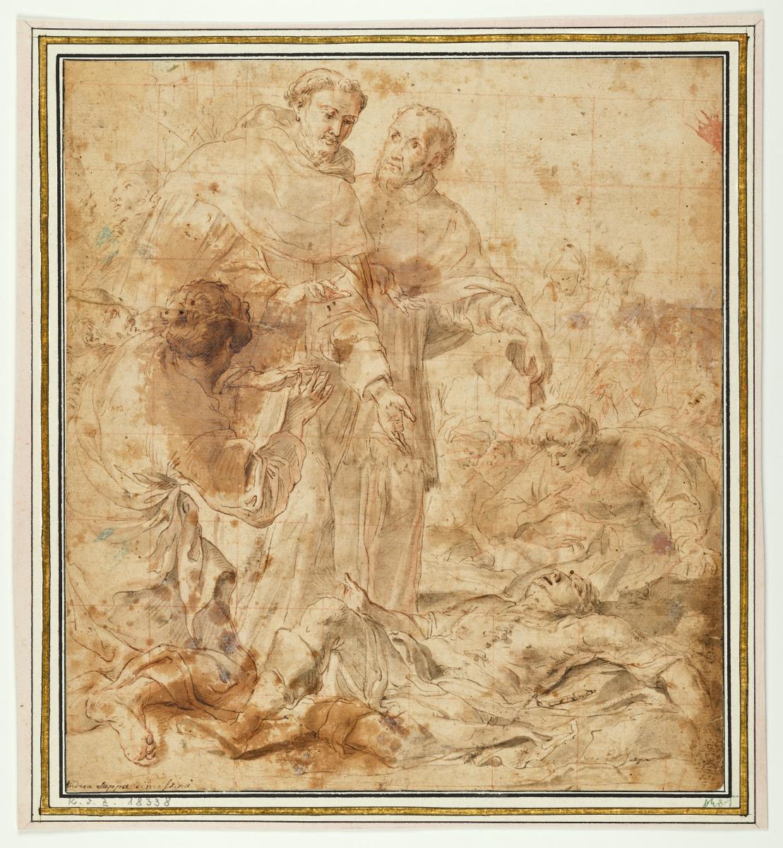 Szene aus dem Leben eines Franziskaner-Heiligen (wohl nach Andrea Suppa, Oratorio San Francesco, San Domenico, Messina)