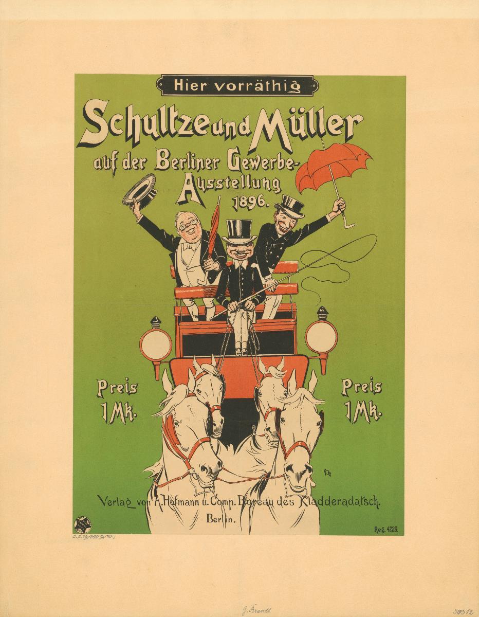 Schultze und Müller auf der Berliner Gewerbe-Ausstellung 1896
