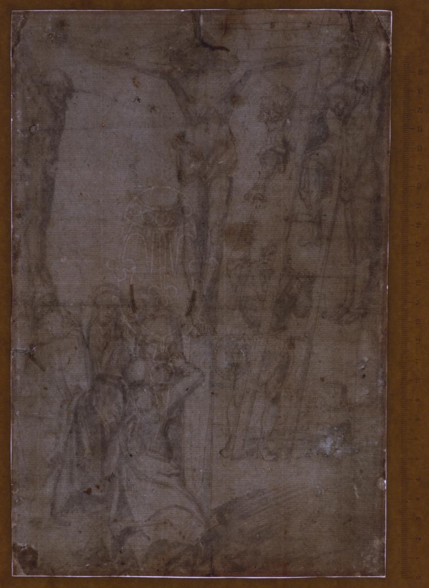Christus und die Schächer am Kreuz