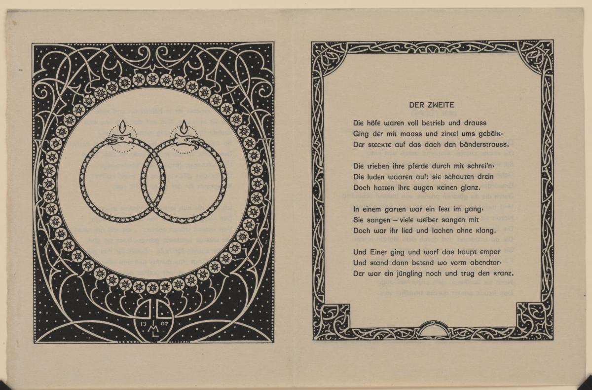 Buchseite aus Stefan George Der Siebente Ring