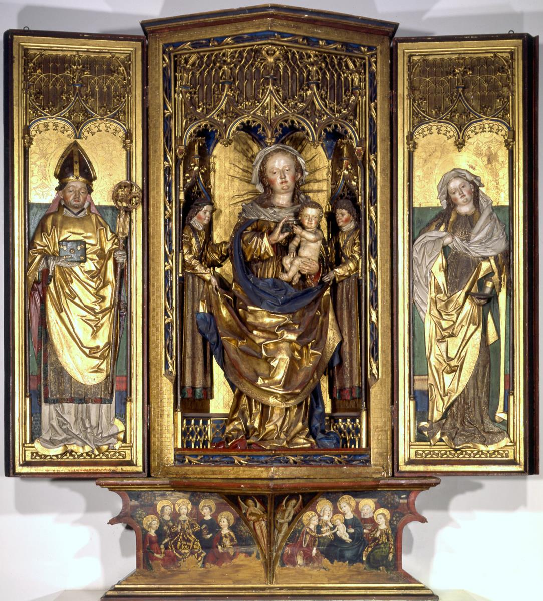 Muttergottes und Heilige (Zamser Retabel)