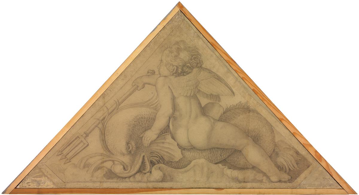 Eros mit dem Delphin / Element des Wassers