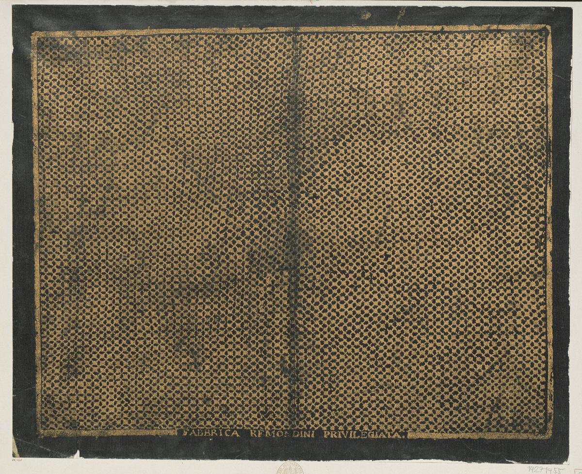 Bronzefirnispapier (rautenförmiges, enges Gitterwerk)