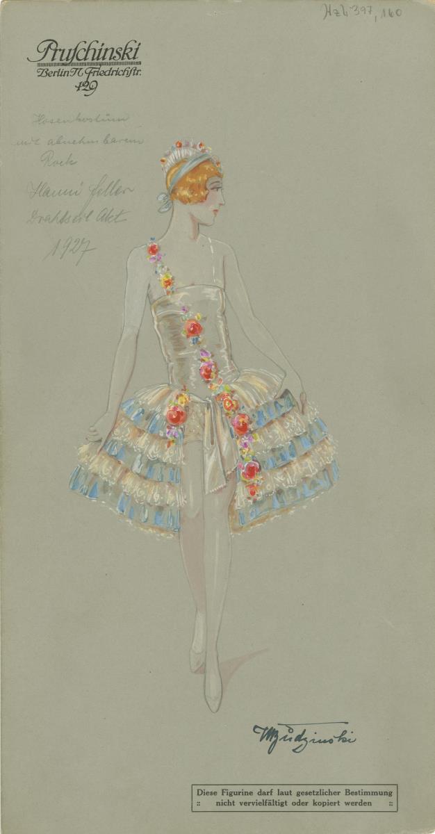 Hosenkostüm mit abnehmbarem Rock für Hanni Feller