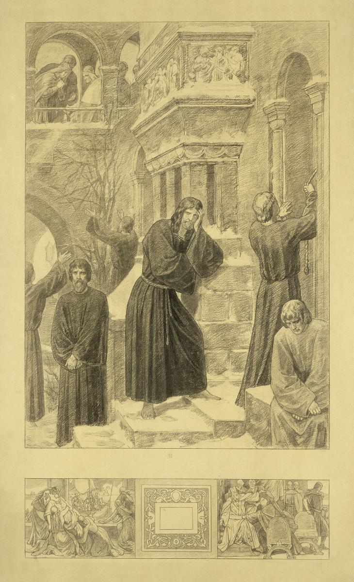 Heinrich IV. als Büßer vor Gregor auf Canossa