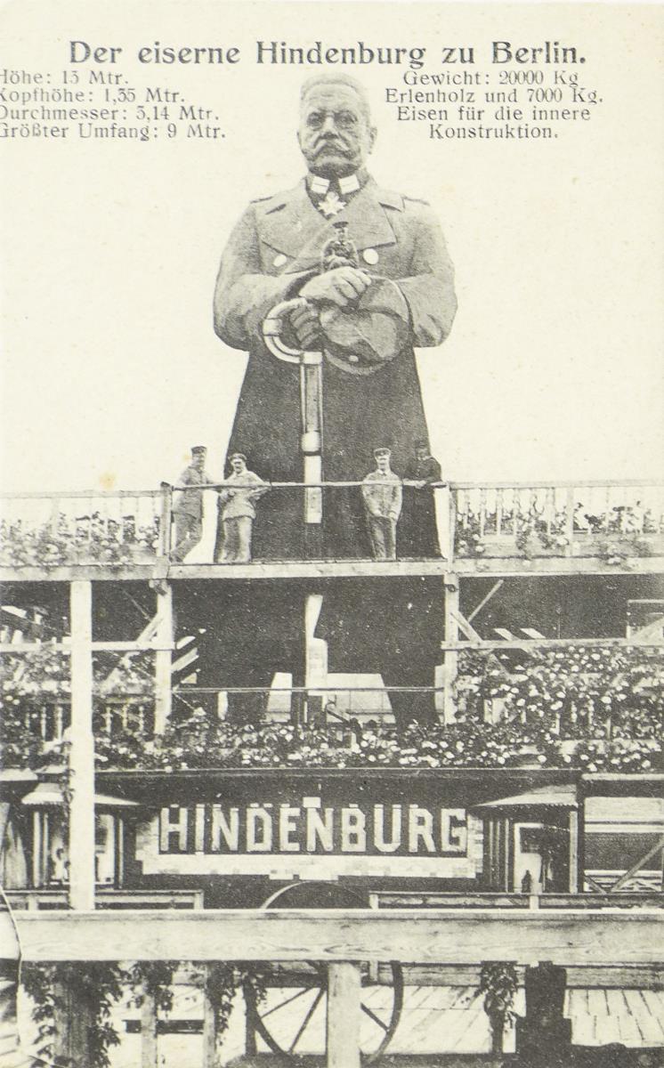 Der Eiserne Hindenburg zu Berlin.