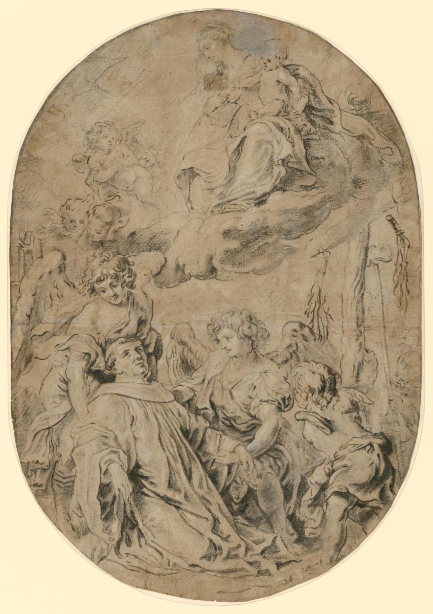 Vision des Hl. Bernhard von Clairvaux von der Milchspende Mariens