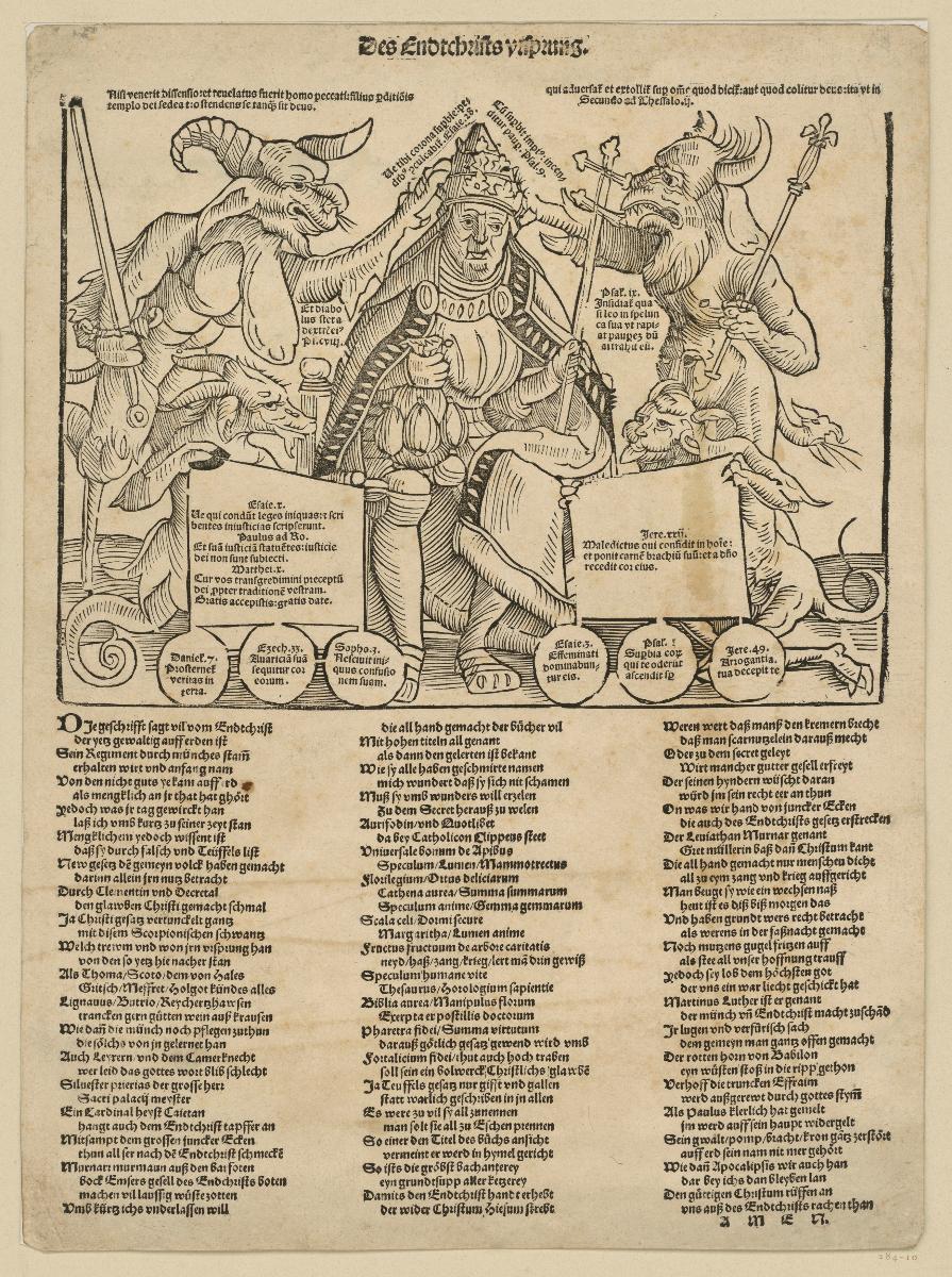 Flugblatt: Des Endtchrists Vesprung