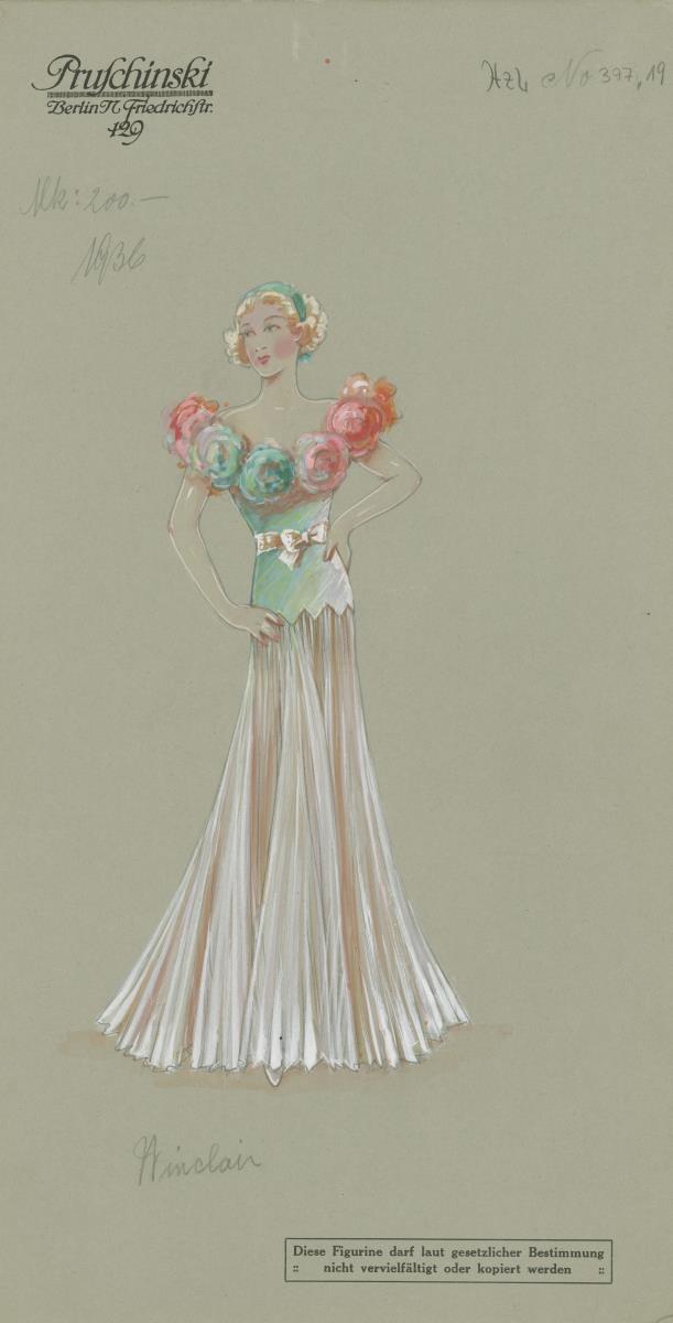 Langes Tanzkleid für Mademoiselle Sinclair