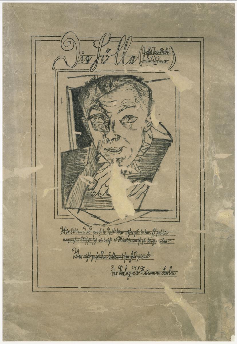 Selbstbildnis (Umschlagblatt zum Mappenwerk "Die Hölle")