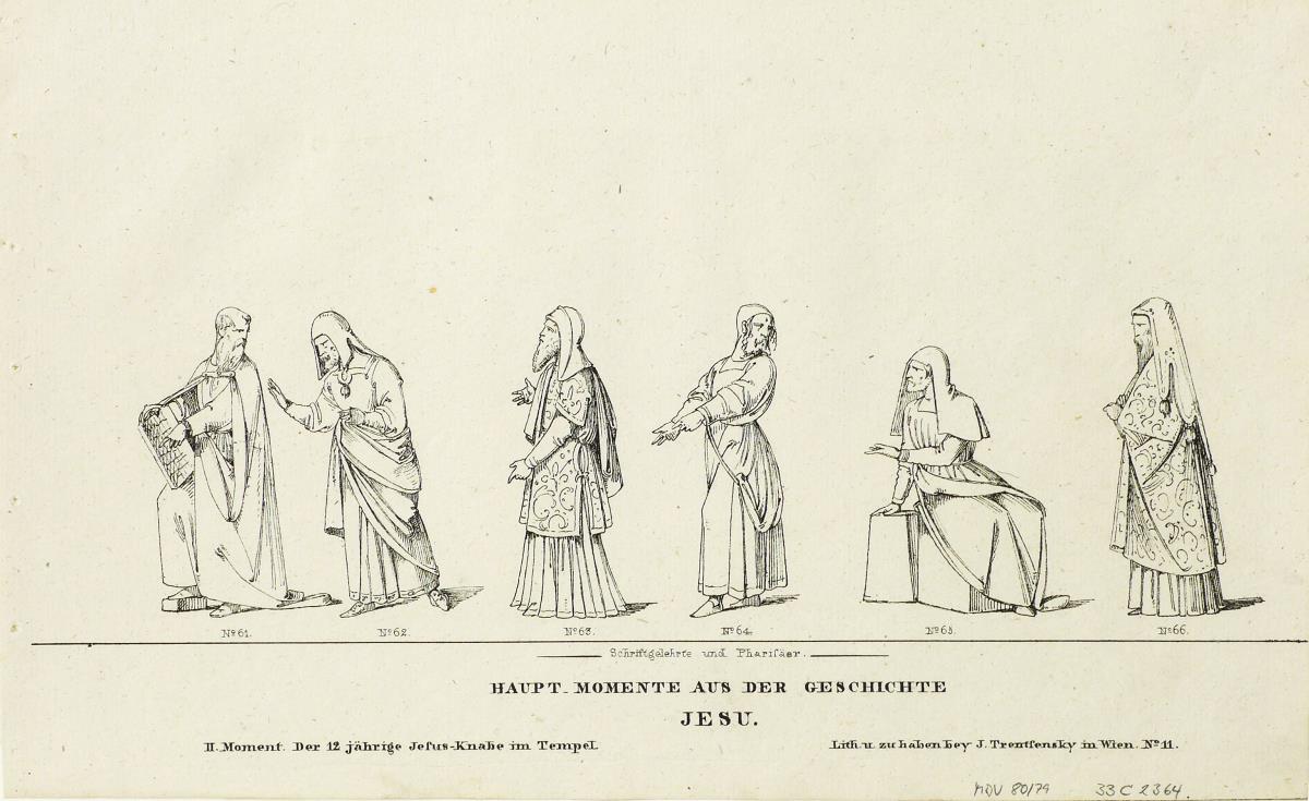 Haupt Momente aus der Geschichte Jesu. II. Moment Der 12 jährige Jesu-Knabe im Tempel.