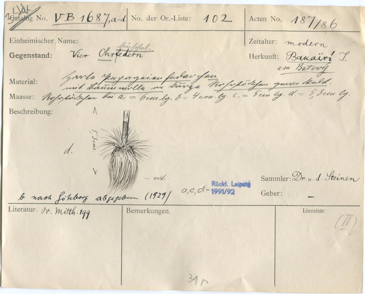 V B 1687 a,c,d