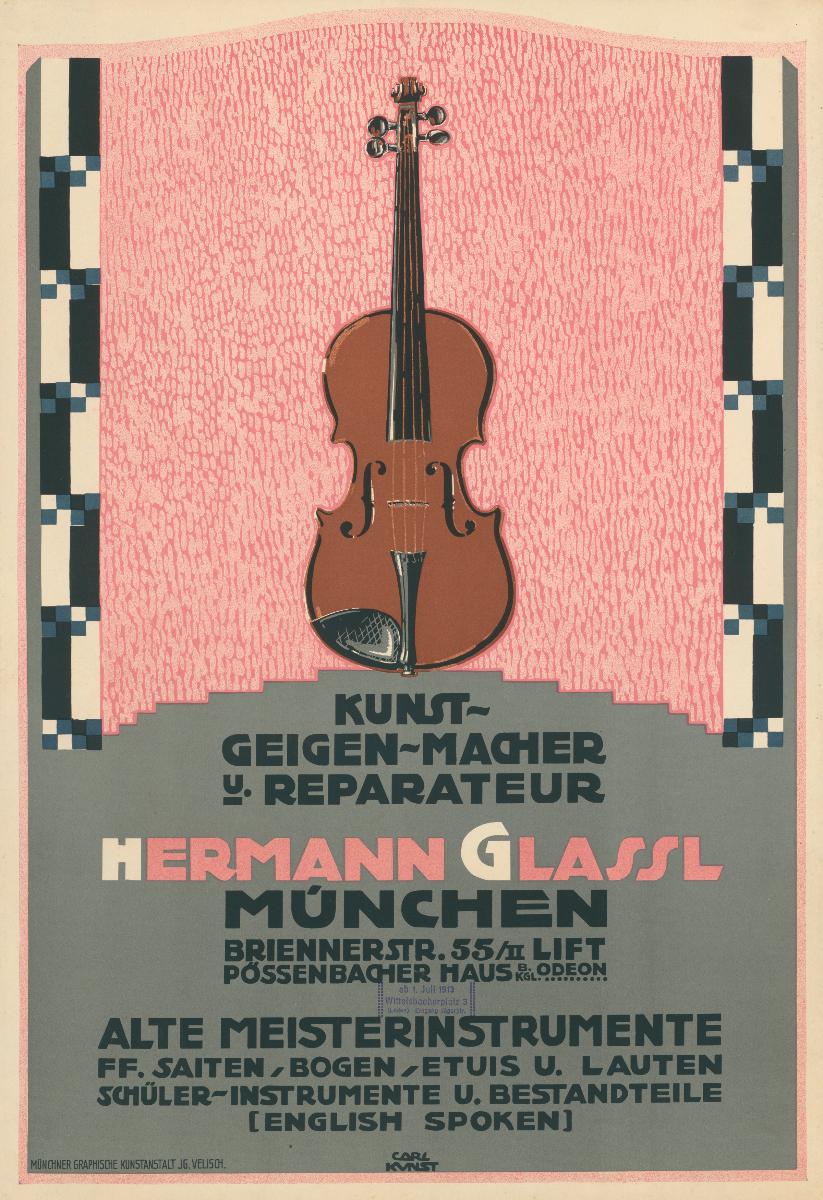 Kunst-Geigen-Macher  und Reparateur Hermann Glassl München