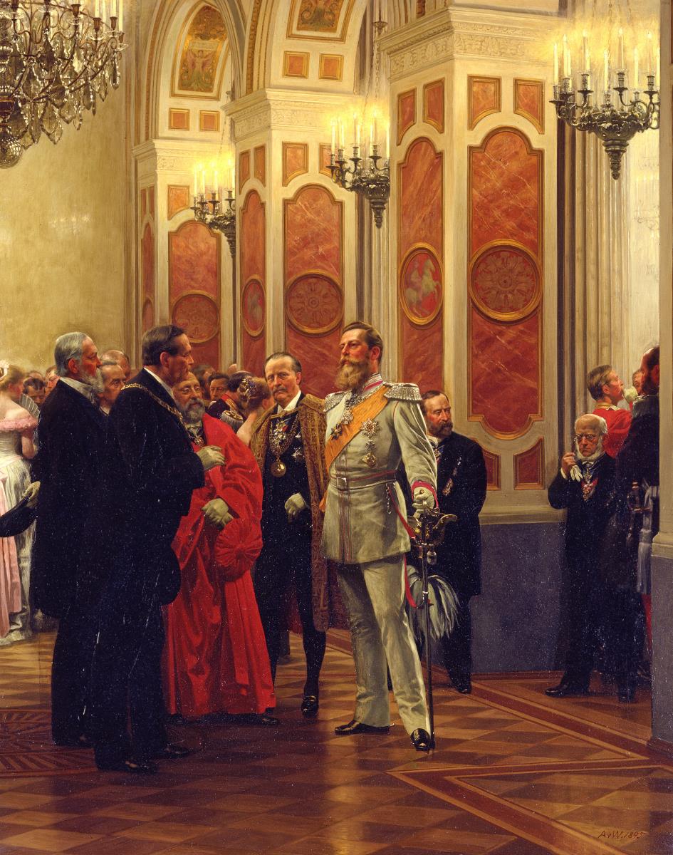 Kaiser Friedrich als Kronprinz auf dem Hofball 1878
