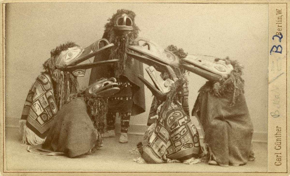 Wintertanz (Winter Dance), Bella Coola Indianer in Europa, 1885/1886