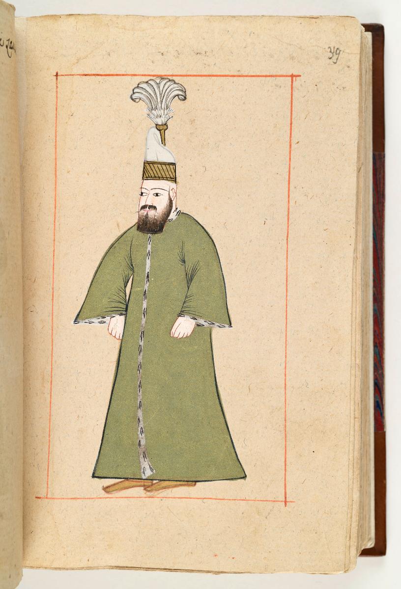 Türkisches Trachtenbuch: Yeniçerlerin başsavcı (Oberbefehlshaber der Janitscharen)