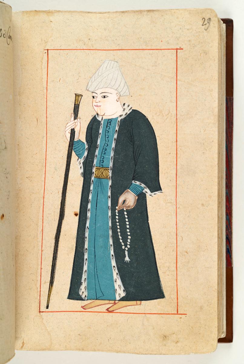 Türkisches Trachtenbuch: Oğlanların hekim (Arzt der Diener)