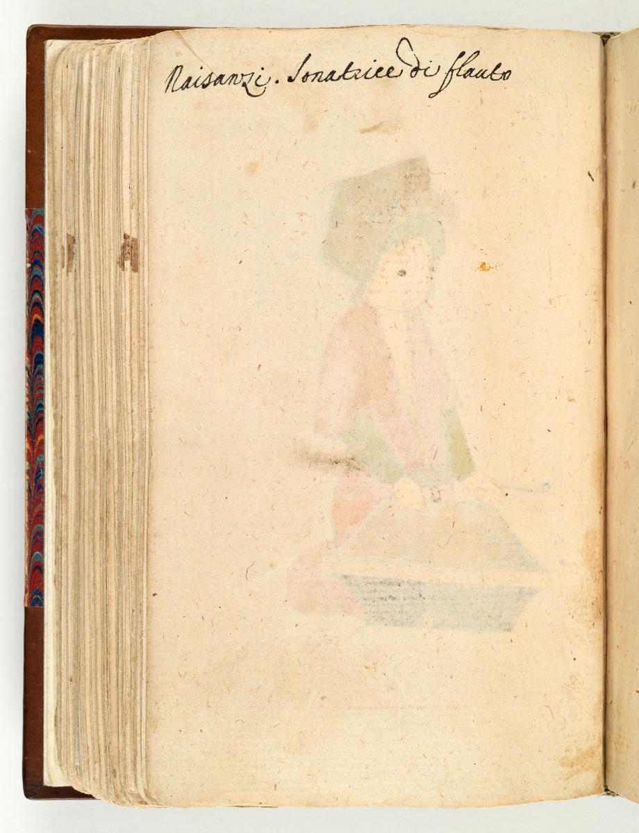 Türkisches Trachtenbuch: Santurci (Santur-Spielerin)