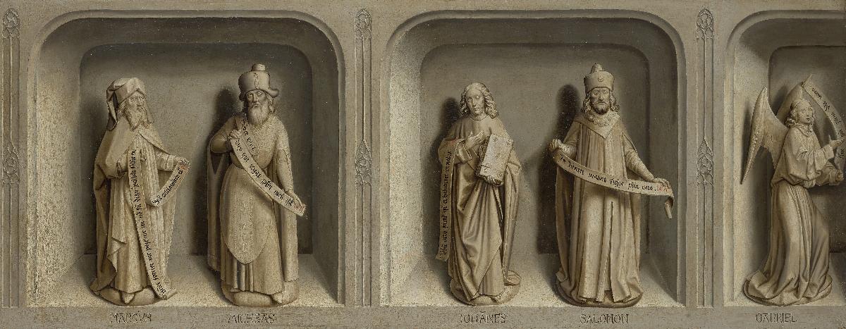 Szenen aus dem Leben des hl. Bertin - Verkündigung mit Propheten und Evangelisten