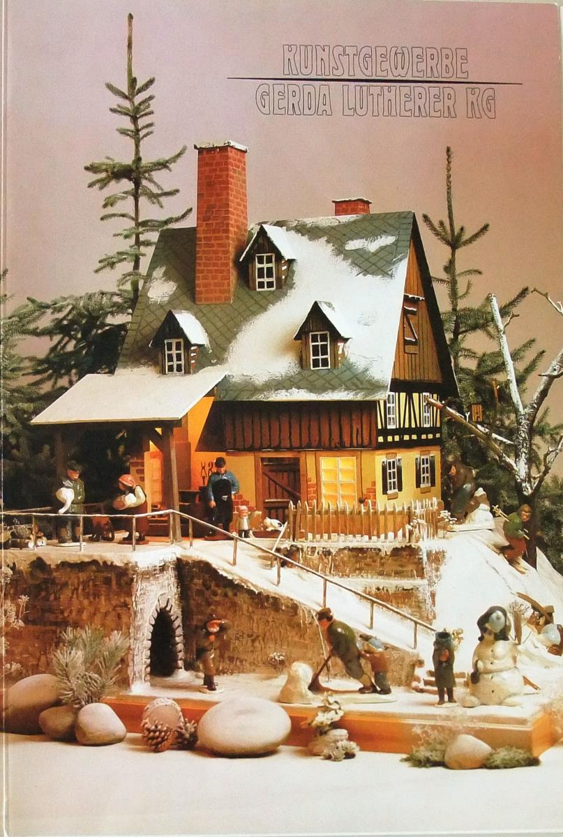 Katalog: Kunstgewerbe Gerda Lutherer, KG, erzgebirgische Holzkunstgewerbe, Nettetal-Breyell, 1984/ 85, 3 Preis- u. Bestell-Listen dazu
