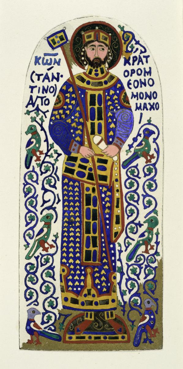 Detail der Krone Constanti's Monomachos: Constantin Monomachos