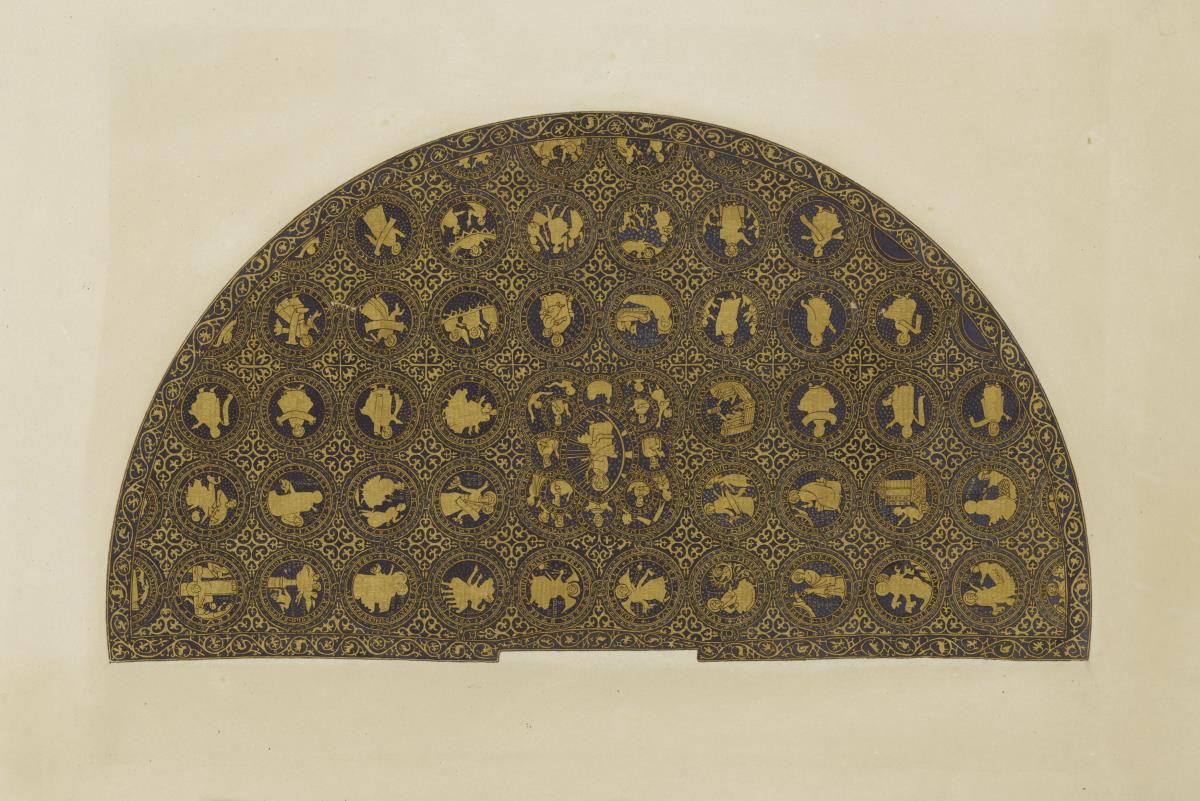 Ornat im Schatze zu Bamberg "planeta cum orbiculis et historia Salvatoris"