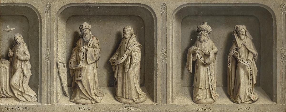 Szenen aus dem Leben des hl. Bertin - Verkündigung mit Propheten und Evangelisten