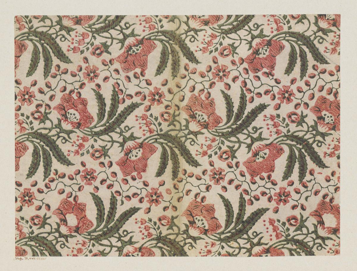 Kattunpapier (florales Muster, Frankreich)