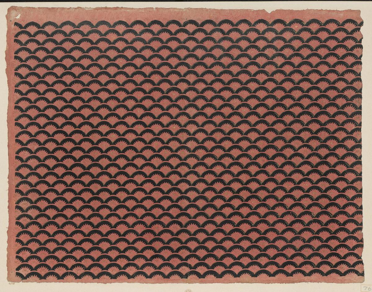 Modeldruckpapier mit Golddruck