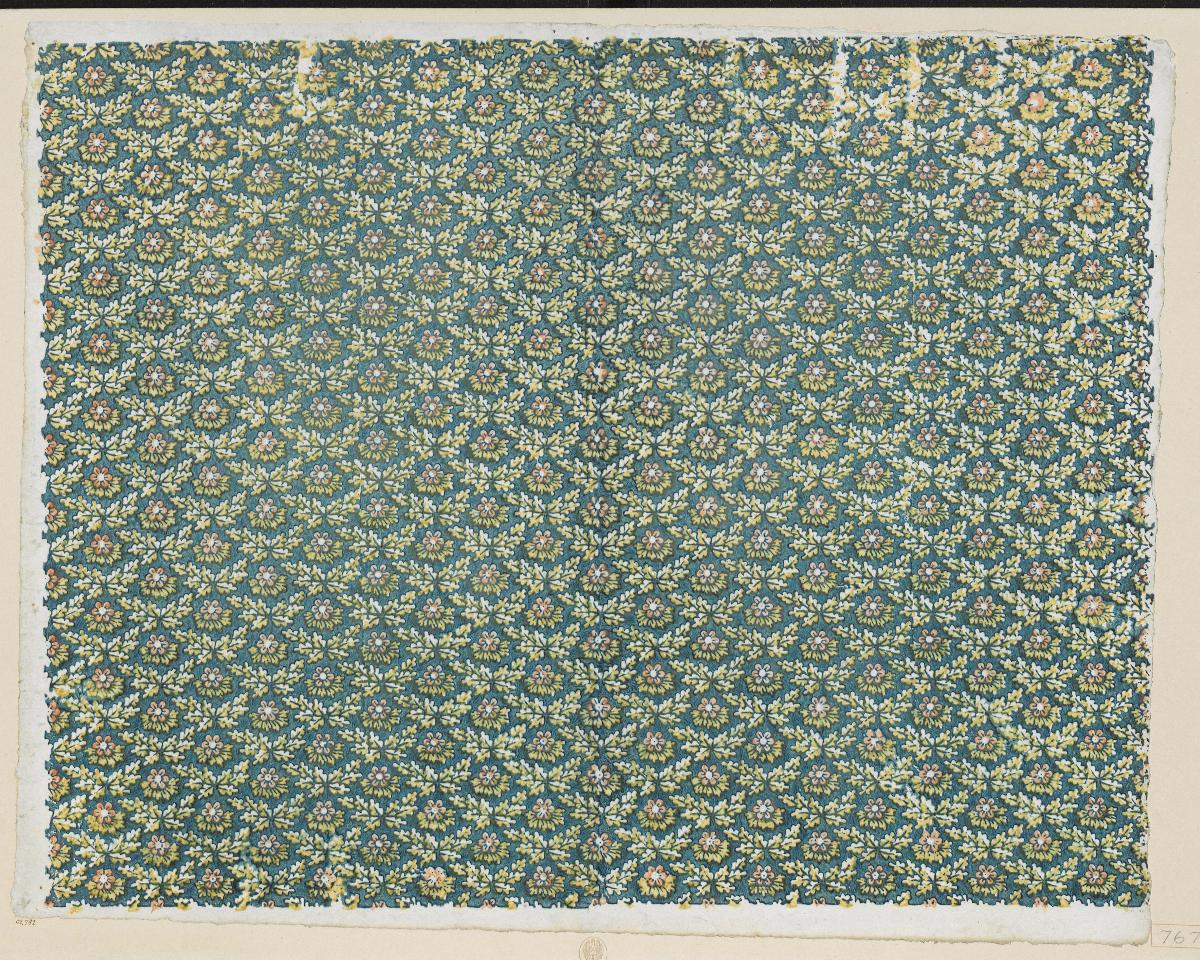 Modeldruckpapier (florales Netzmuster)