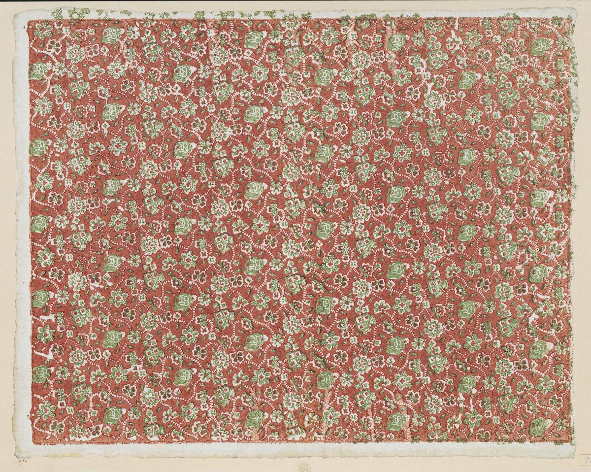 Modeldruckpapier (florales Muster)