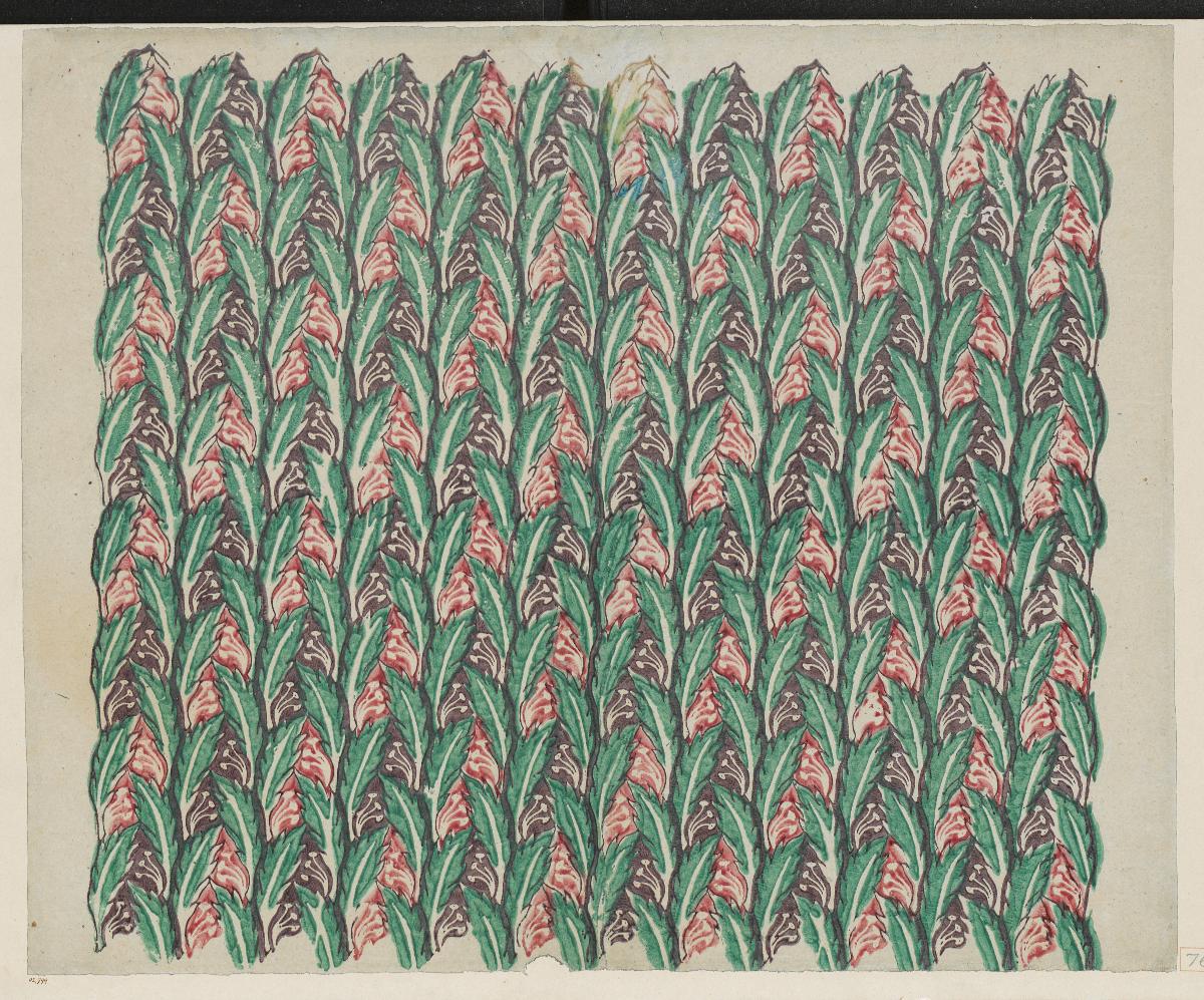 Modeldruckpapier (florales Muster)