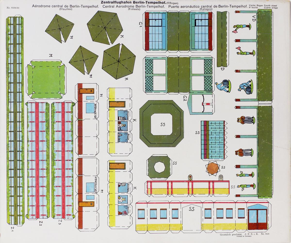 Zentralflughafen Berlin – Tempelhof. (Sechs Bogen) Vierter Bogen.