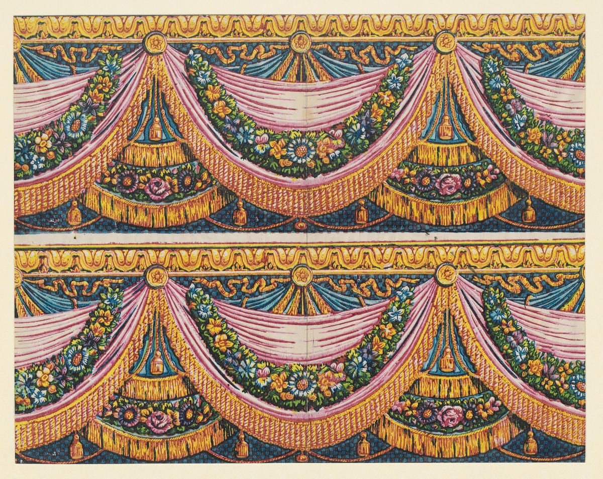 Modeldruckpapier (großfigurige Musterbänder)