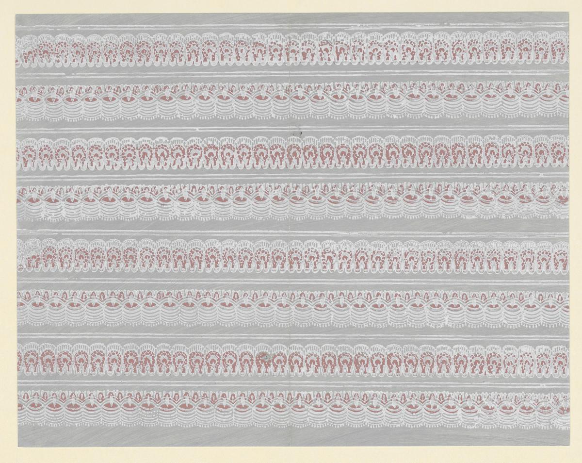 Modeldruckpapier (spitzenähnliche Musterbänder)