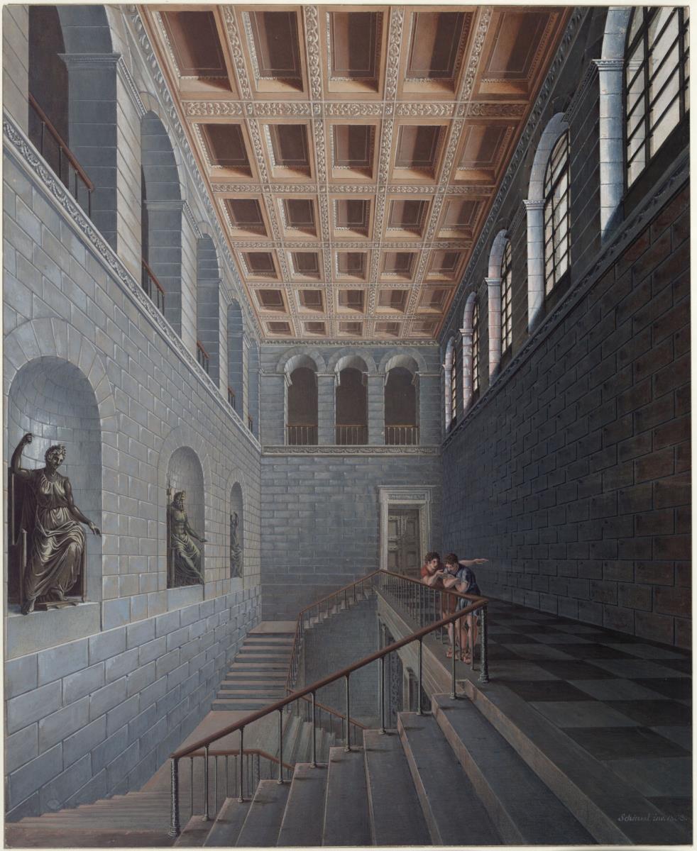 Köstritz. Schloss. Ansicht des Treppenhauses