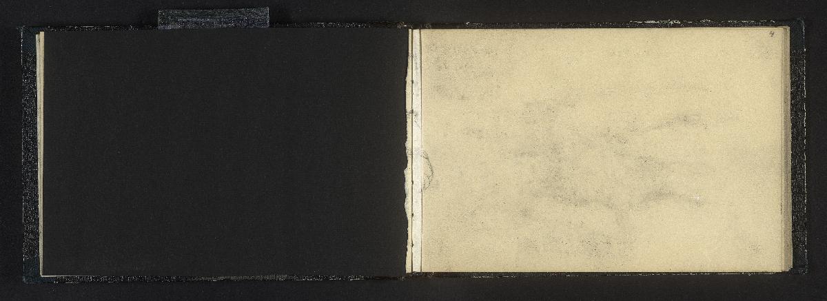 Leerseite und Fragment einer herausgetrennten Seite