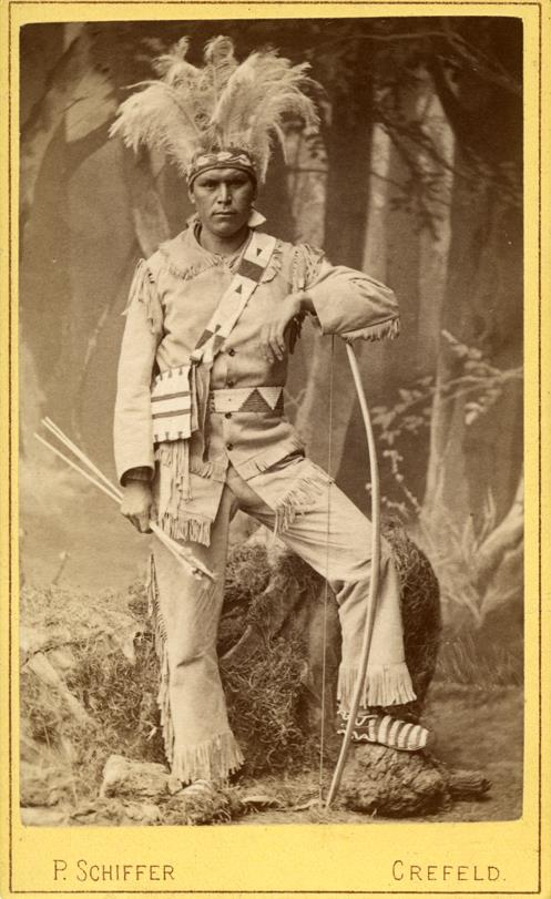 Chippewa-Indianer in Krefeld, 1881