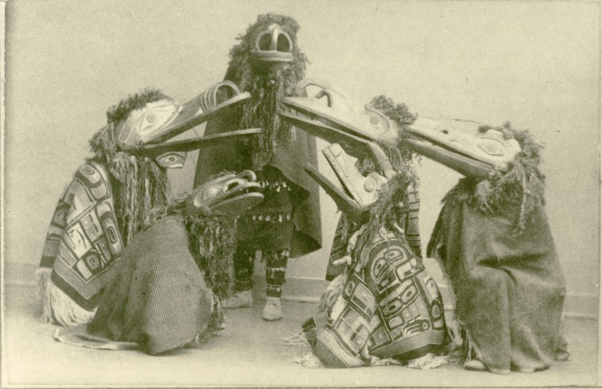 Wintertanz (Winter Dance), Bella Coola Indianer in Europa, 1885/1886
