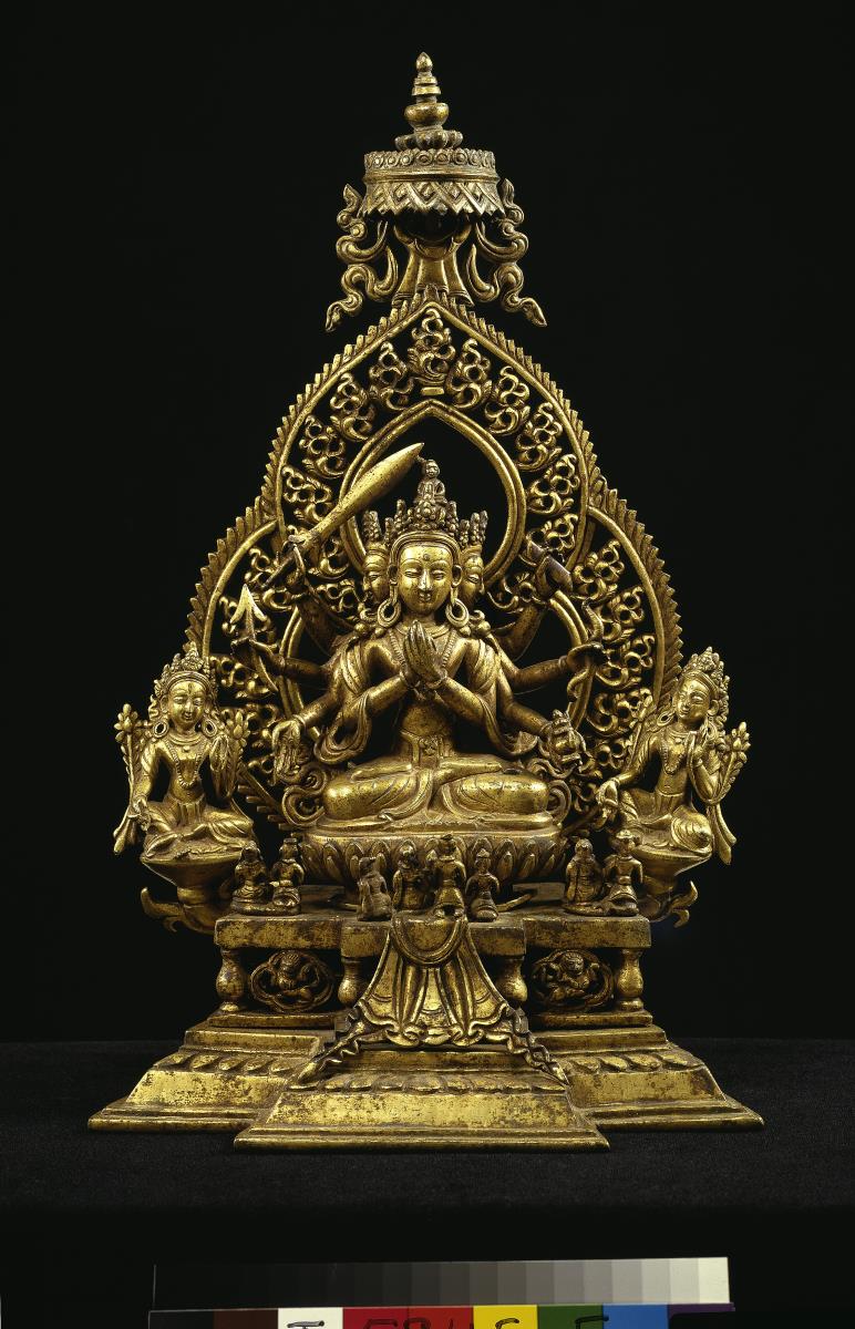 Bodhisattva Dharmadhātu Vāgīśvara (Eine Form des Bodhisattva Mañjuśri / Manjushri)