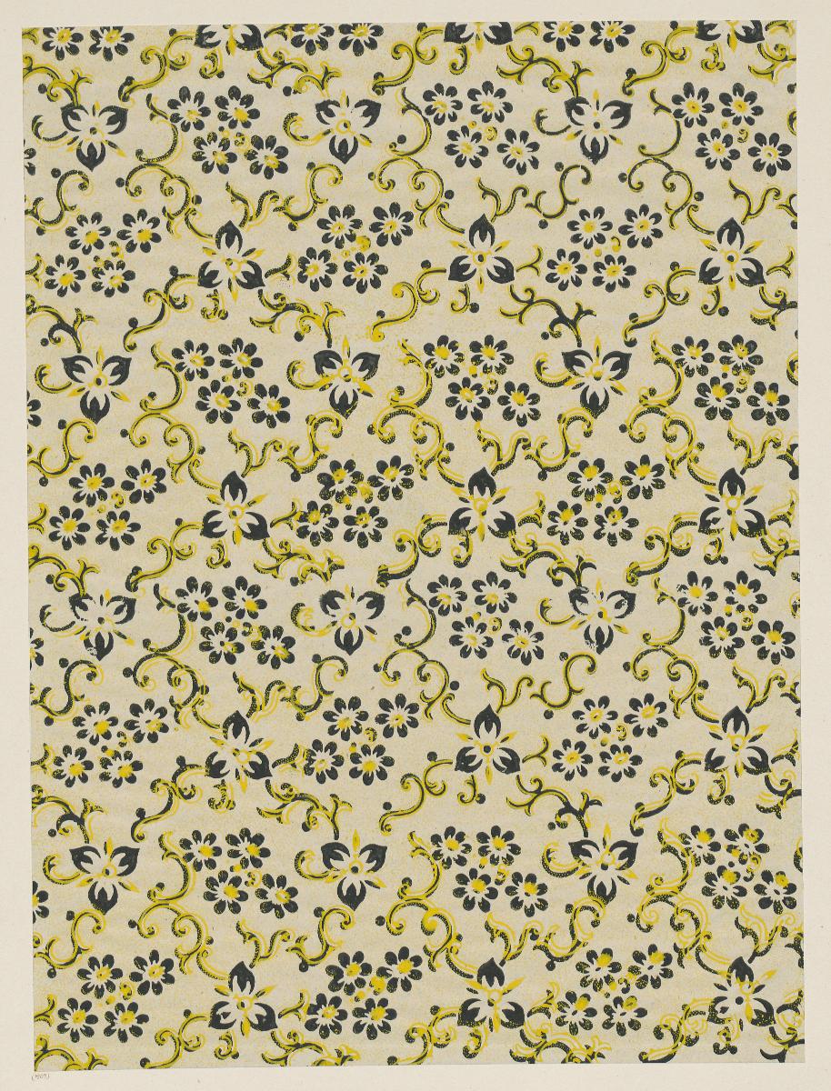 Modeldruckpapier (florales Rautenmuster)