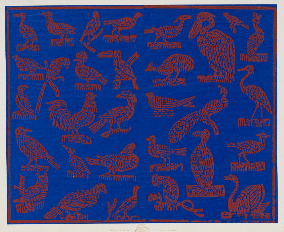 Modeldruckpapier (Vögel)