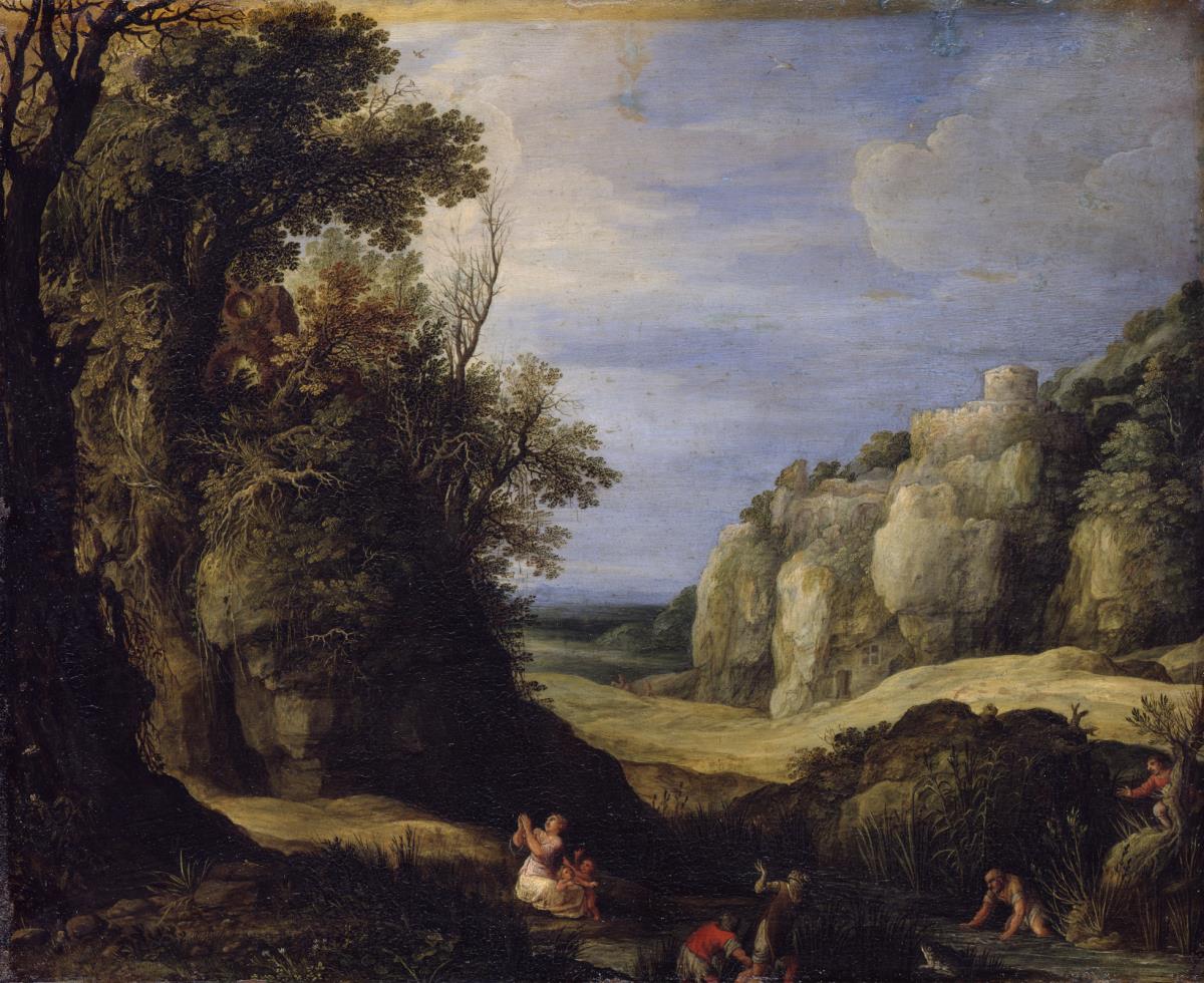 Landschaft mit Latona und den lykischen Bauern
