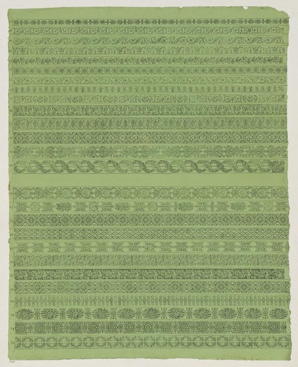 Lithografiertes Papier (Zierbänder)