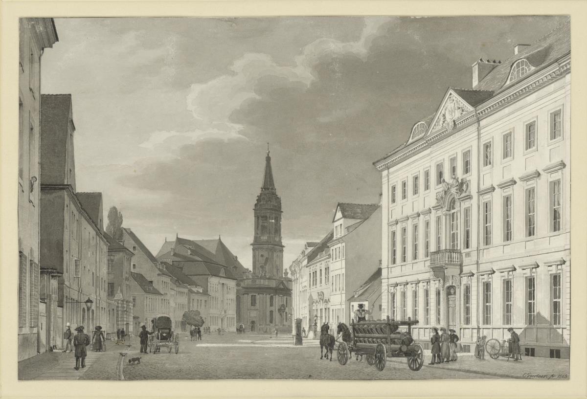 Die Klosterstraße mit Parochialkirche in Berlin